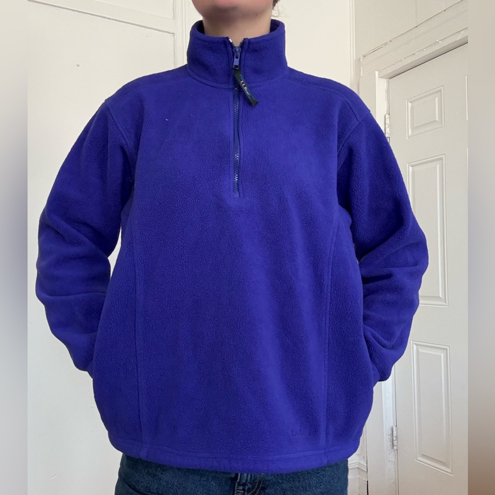 L.L. Bean fleece quarter zip